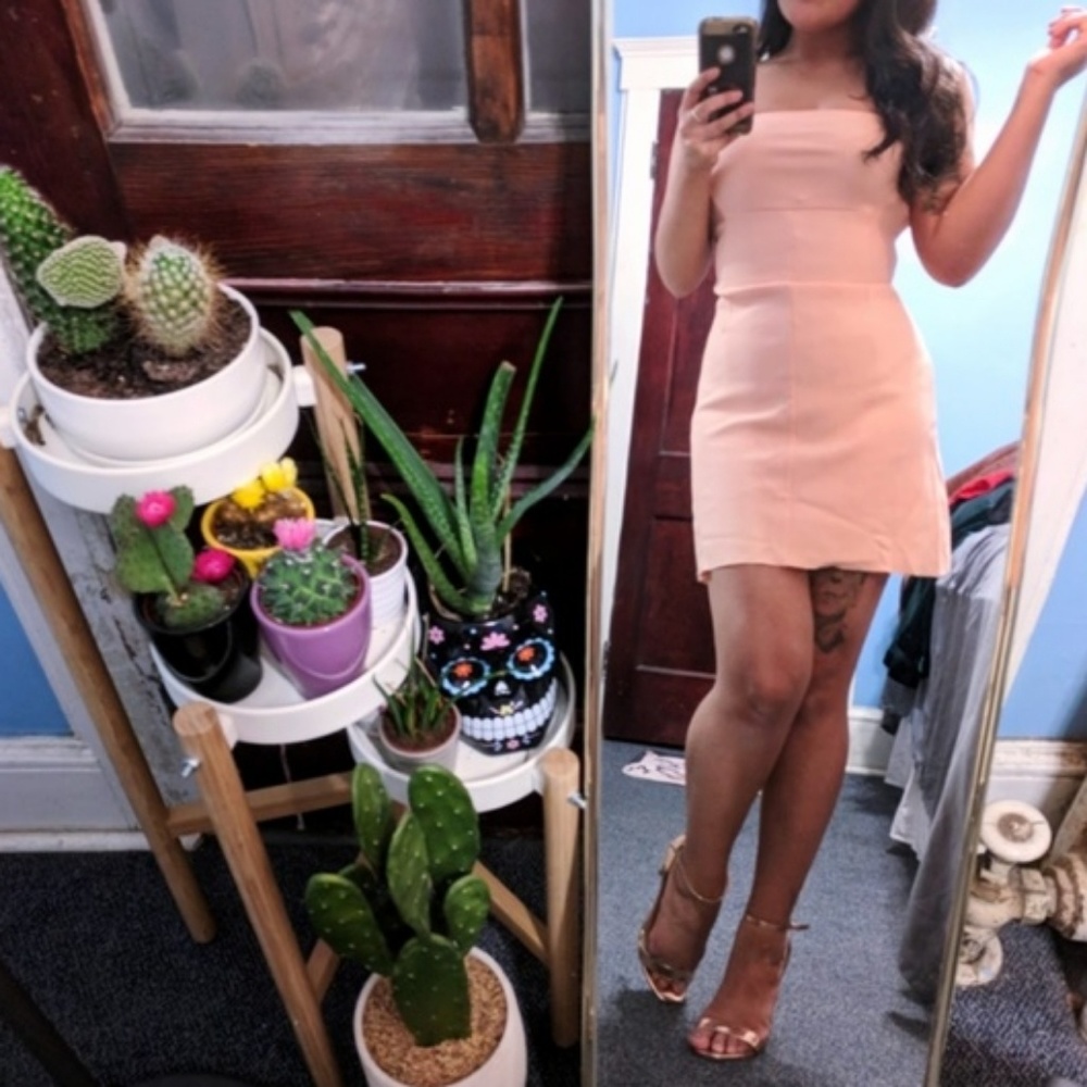 🍑NWT Silence + Noise Peach Dress - Picture 3 of 6